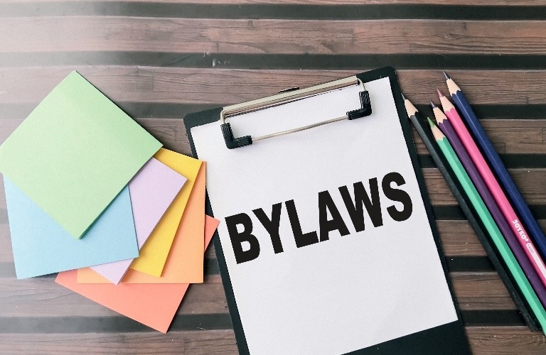 document with bylaw title