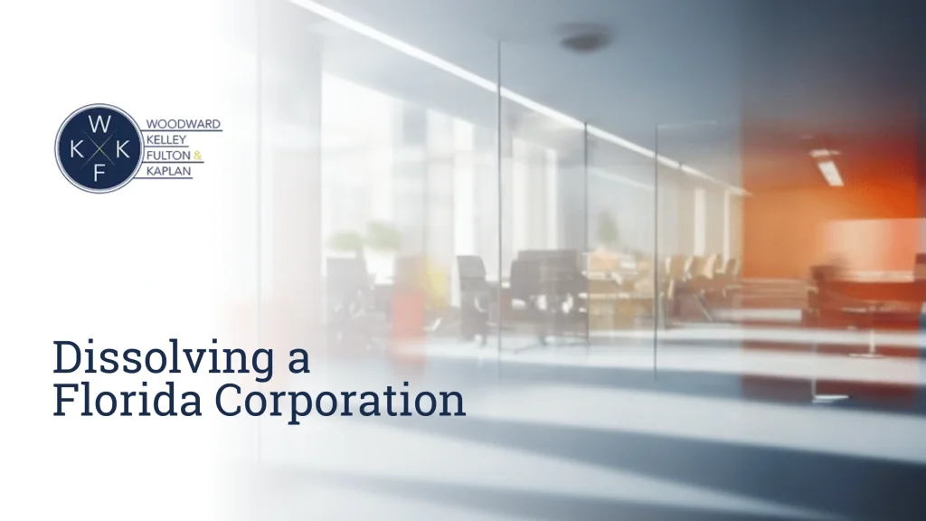 Blog Dissolving a Florida Corporation