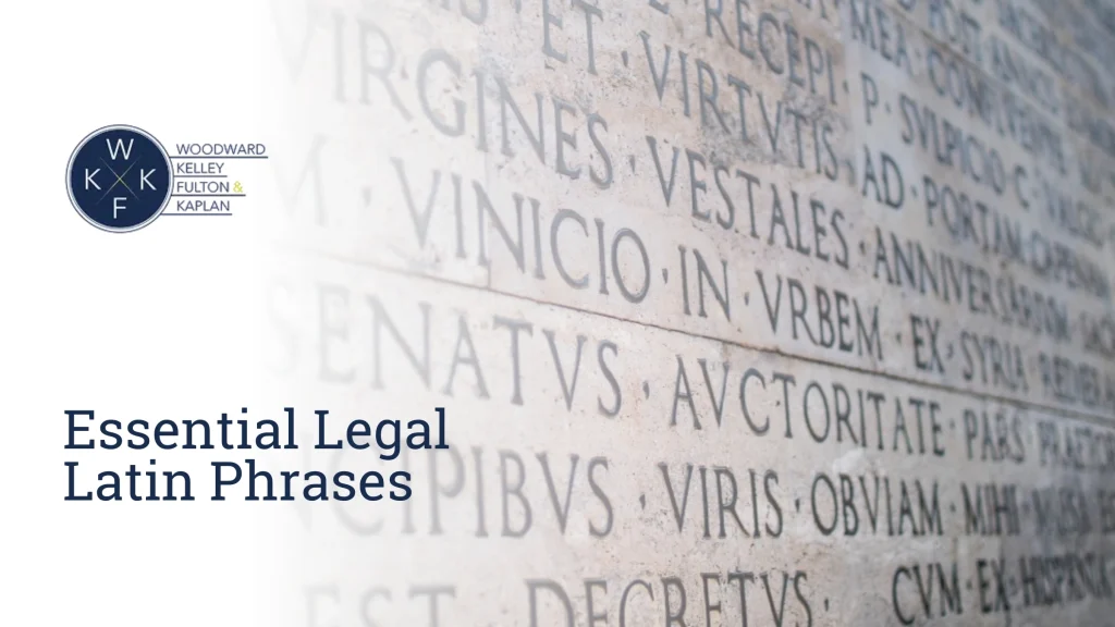 Blog Essential Legal Latin Phrases